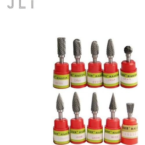 JLI 1Pc Carbide Rotary Burrs Tungsten Alloy Steel Grinding Head 6mm Shank Diameter Rotary File Abrasive Tools