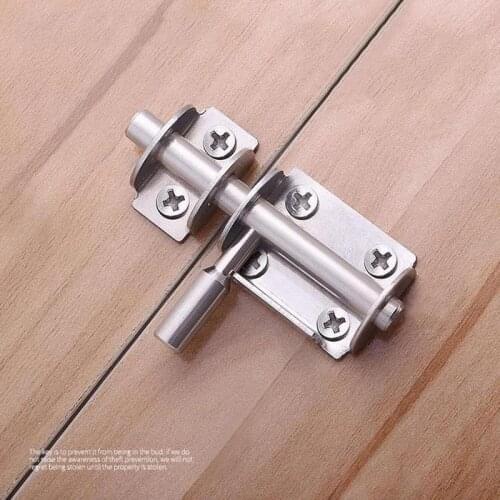 1Pc Slide Bolt Gate Latch Heavy Duty Safety Stainless Gate Latch Steel Door Latch Door Bolts Bolt Barrel Lock Window