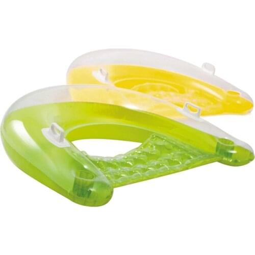 1pc Random Inflatable Float Lounge Floating Row Sleeping Bed Chair PVC Air Mattress Swimming Pool Water Bed Seat For Adult