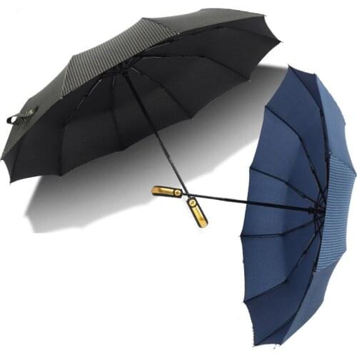 3Folding Wind Resistant Large Umbrella Men Family Travel Business Car Umbrellas Automatic Big Umbrella 10Ribs Strong Paraguas