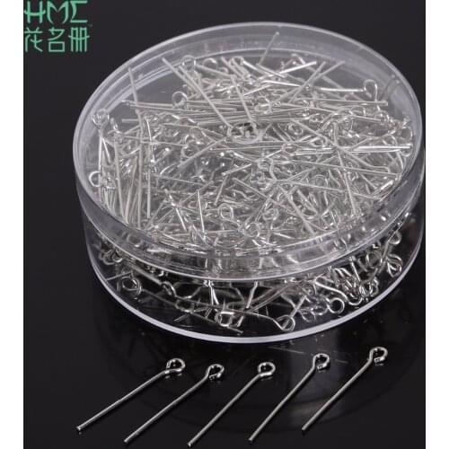 450PCS/Box 24mm Length Metal Iron Antique Gold/Rhodium Plated PINS Findings for DIY Jewelry Necklace Chain Findings