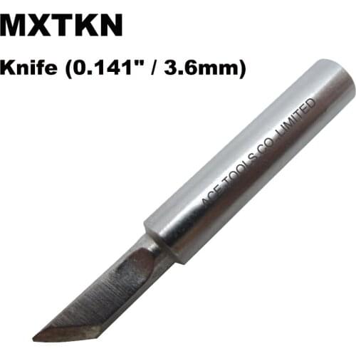 5 PCS Weller MXTKN Soldering Tips Knife 3.6mm Replacement Fit WSD71 WSDT1 WP70 Station Iron Nozzle Pencil Handle Welding Bit