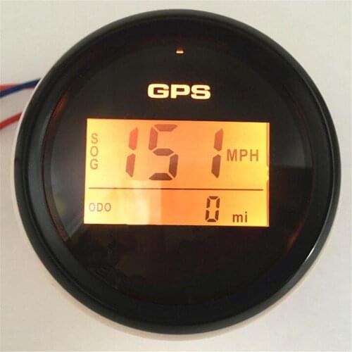 1pc New Arrival Auto GPS Speedometers 52mm Black Odometers Trip Meters Sog 0-999Knots Km/h MPH Speed Devices 8 Kinds Backlight