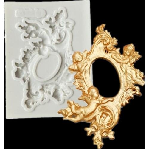 European Retro Relief Angel Shaped Silicone Cake Mold Cake Mold Baking Tool Sugar Craft Fondant Cake Tools Pastry Tool