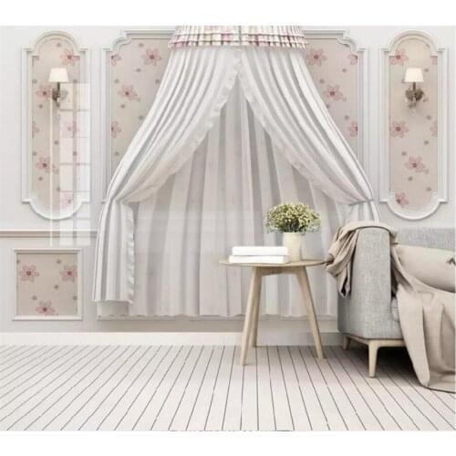 Custom wallpaper 3d simulation curtain guard plate mural light luxury and beautiful European style carved leather soft bag Обои