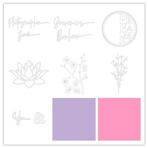 French metal die cuts metal die cutting dies scrapbooking embossing folder suit for sizzix fustella big shot cutting machine 065