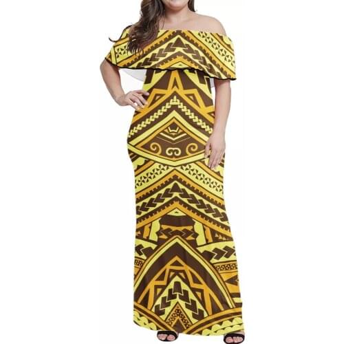 HYCOOL 2021 New Fashion Women Polynesian Dress Big Size 7XL Oversized Women Dresses Work Party Female Elegant Oversized Vestidos