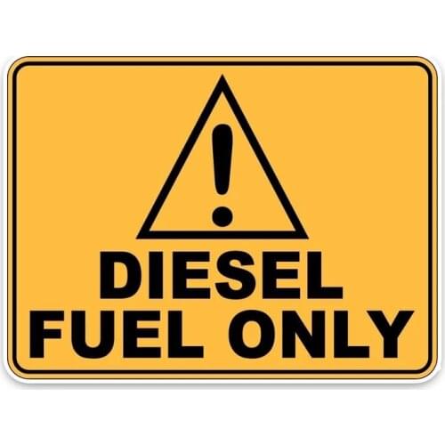 S50023# 13/15/17CM Personality PVC Decal DIESEL FUEL Only Waterproof Car Sticker on Motorcycle Laptop Decorative Accessories