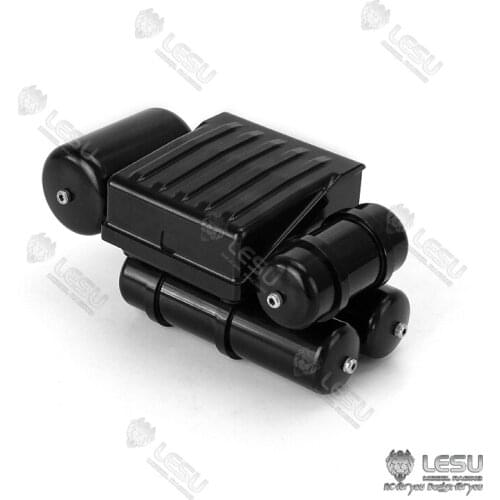 LESU Metal Battery Box Air Tank for 1/14 Tamiya RC Tractor Truck Dumper DIY Model Car Benz Scania
