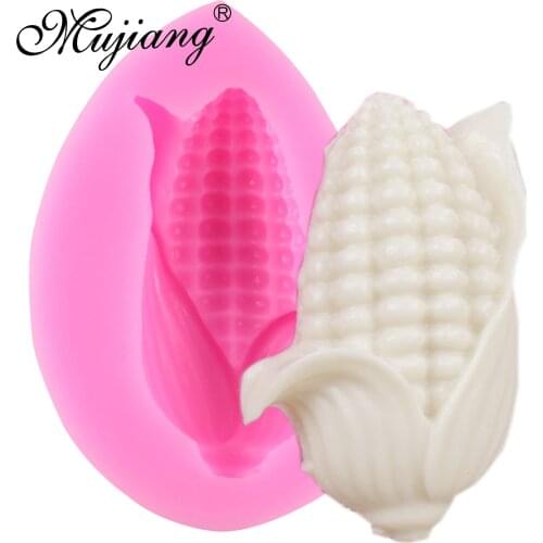 Mujiang 3D Corn Cake Silicone Molds Fondant Cake Decorating Tools Candy Chocolate Gumpaste Mold Soap Candle Clay Moulds