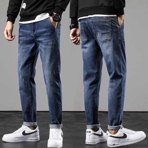 Male Fit Four Seasons Long Trousers Plus Size Mens Jeans Design Biker Jeans Strech Casual Jean For Men Hight Quality Cotton