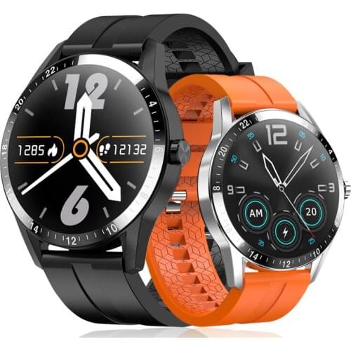 New Full Touch Business Style Smart Watch Men Support Bluetooth Call Heart Rate Monitor Heart Rate Monitor Calender Smartwatch