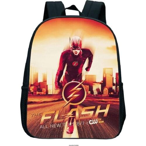 Flash Man Backpack Kids Cartoon Schoolbag Boys Girls Student Bookbag Children Knapsack Men Women Travel Rucksack Gift