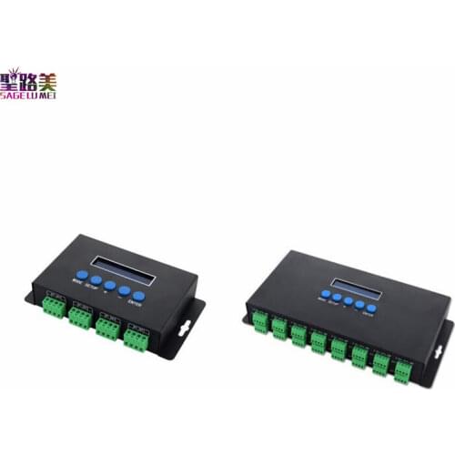 BC-204 BC-216 DC5V-24V Artnet Eternet to SPI/DMX pixel led light controller Output 4 channels 16 channels For 2811 2812 2801
