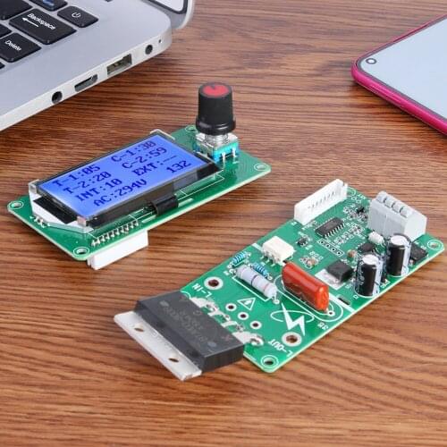 Double Pulse Encoder Time Control Board Controller Board Timing Current Time Current 100A Digital LCD Display Spot Welder