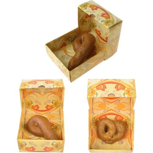 Realistic Shit Funny Joke Toys Fake Turd Poop Prank Anti Stress Gadget Squish F3ME
