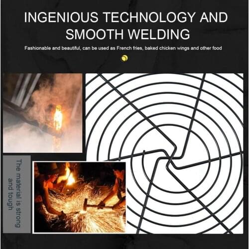 1PCS Round Cake Cooling Tray Rack Grid Net Bread Stand Bakeware Holder Shelf Tool P1T2