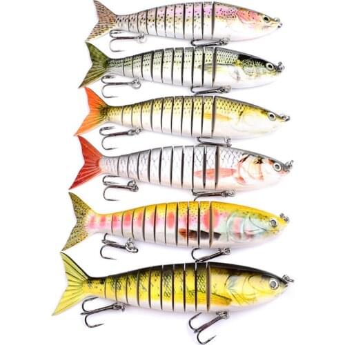 1PCS Multi section 5 Segment Fishing Fish Lure Swimbait Crankbait Minnow 24cm/165g