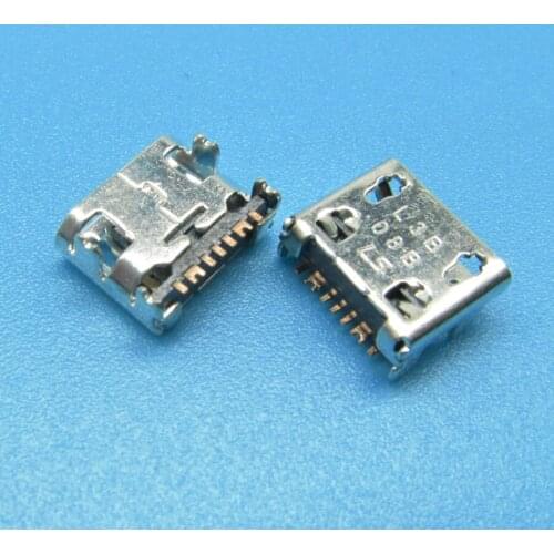 10pcs for Samsung B550H C3590 C3592 C3595 E1272 Duos 130E Galaxy Star 2 Duos7 pin, micro USB type-B Charge Connector