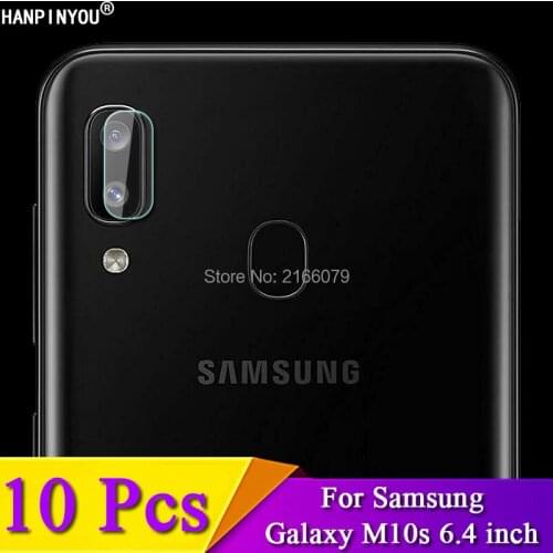 10 Pcs/Lot For Samsung Galaxy M10s 6.4" Clear Back Rear Camera Lens Protective Protector Cover Soft Tempered Glass Film Guard