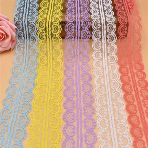 10 Yards Lace Ribbon Tape 45MM Wide african lace fabric lace trim white embroidered trim lace trimmings for sewing DIY Jewelry