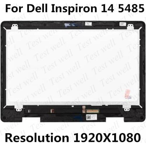 14'' FHD 1920*1080 Lcd Touch Screen Digitizer Replacement Assembly With Frame 2-in-1 For Dell Inspiron 14 5485 P93G P93G001