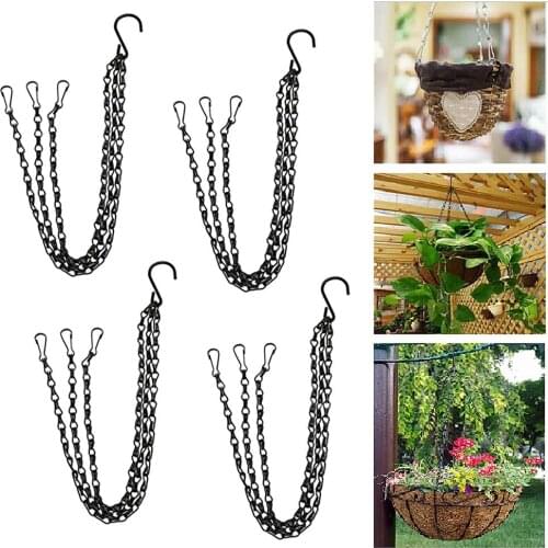 2020 Garden Basket Hanging Pendant Chain Pot Flowers Basket Plants Holder Replacement Lanterns Decoration