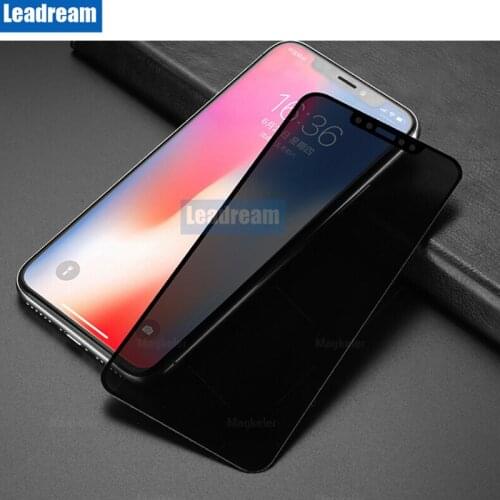 500Pcs Anti-peeping Tempered Glass For iPhone 6 6S 7 8 Plus for iPhone X XS MAX XR Privacy Screen Protector Glass