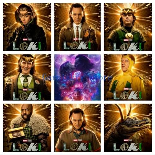 Loki Characters 5D Diamond Painting Disney Movie Home Decor Diy Mosaic Cross Stitch Kits Diamond Embroidery Full Drill