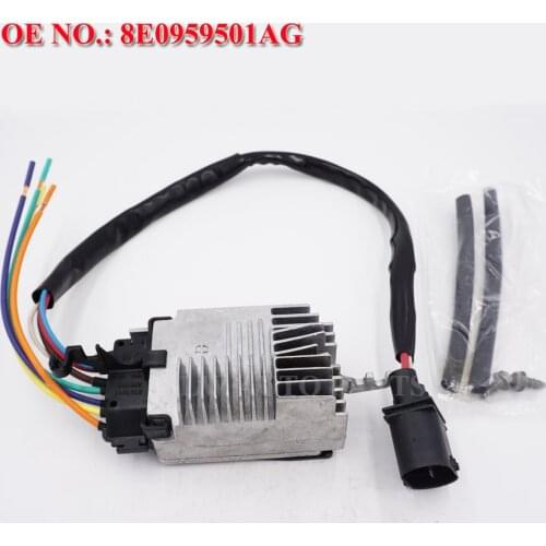 8E0959501AG Car Radiator Cooling Fan Control Module for Audi A4/A4 Quattro 02-09 Plastic and Steel