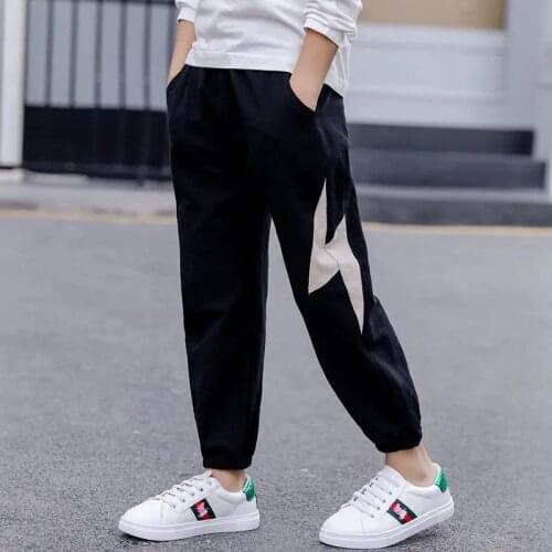 Kids Boys Pants Fashion Spring Summer Girl Boy Sport Pants Casual Lightning Print Harem Pants for Boys Children Leisure Trousers