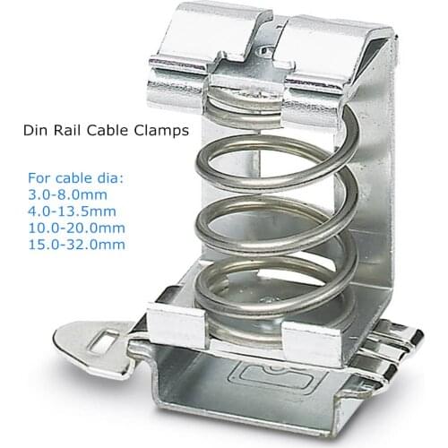 Din Rail Cable Clamps for Shield Cable Shielded Wire Din Clamps