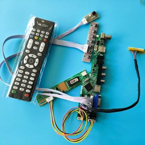 For B133EW01 V2 AV VGA HDMI Digital Signal Interface Module 1 lamps 13.3" 20pin Resolution TV Controller Board USB 1280X800