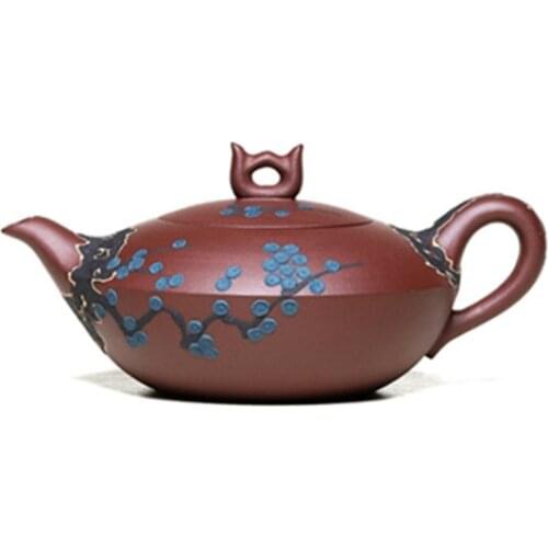 Yixing Purple Clay Teapot Handmade Famous Original Ore Purple Clay Acacia Teapot Chinese Tea Set Household Teapot