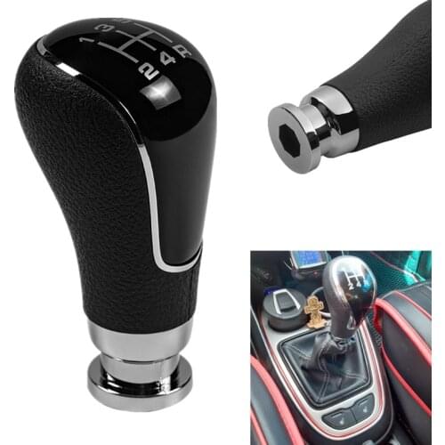 For LADA PU Leather Glossy Black Gear Shift Knob Car Gearbox Handles Lever Shifter Stick Pen Head Car Styling Auto Accessories