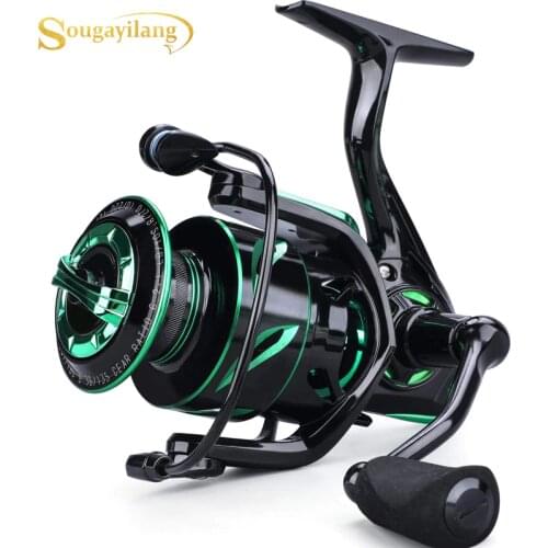 Sougayilang Spinning Fishing Reel 6.2:1 High-Speed Gear Ratio 12+1Stainless BB and CNC Aluminum Spool for Freshwater / Saltwater