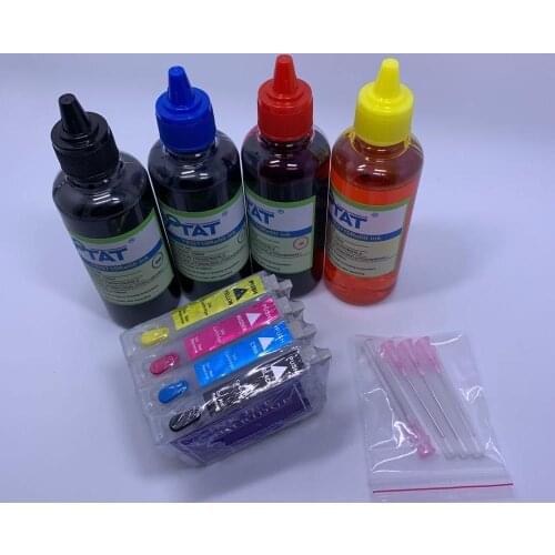YOTAT Refillable Ink Cartridge T02W1 - T02W4 502XL T502 T502XL for Epson XP-5100 XP-5105 WF-2860 WF-2860DWF / WF-2865DWF