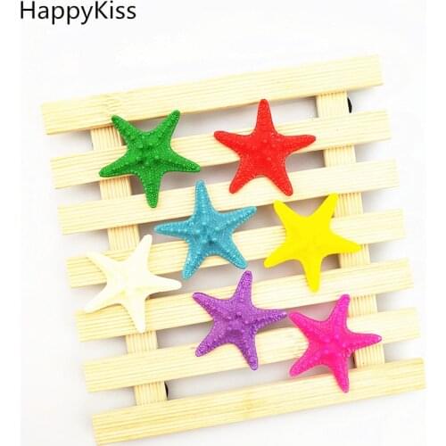 Sea star Mediterranean style DIY Vintage Fashion Mixed Seashells resin starfish Craft Aquarium Decoration party toys