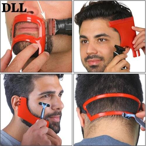 2/3/4Pcs/Set Neckline Shaving Template Guide Haircut Kit Tool Men Beard Hair Goatee hot sale