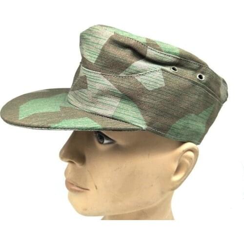WW2 GERMAN ARMY ELITE SUMMER SPLINTER CAMOUFLAGE CAMO FIELD CAP military HAT