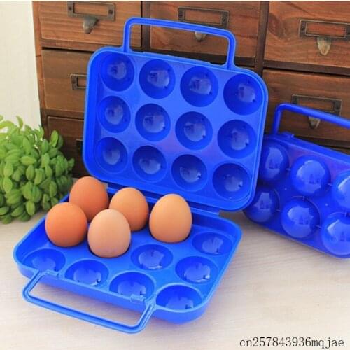 20pcs 12 Eggs Plastic Egg Tray PP ShockProof Egg Holder Rack Container Storage Box
