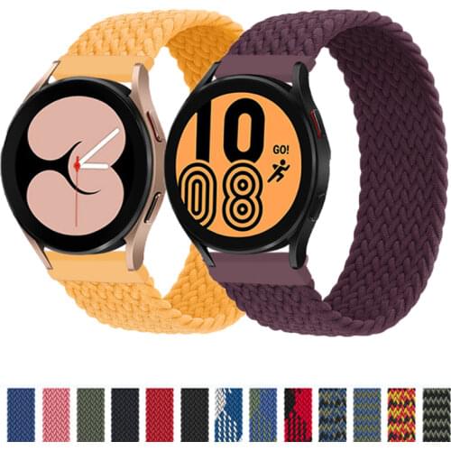 Braided Solo Loop Band for Samsung watch 3 41mm Galaxy watch active 2/amazfit gts2/gts bracelet Huawei watch GT2/2e/Pro strap