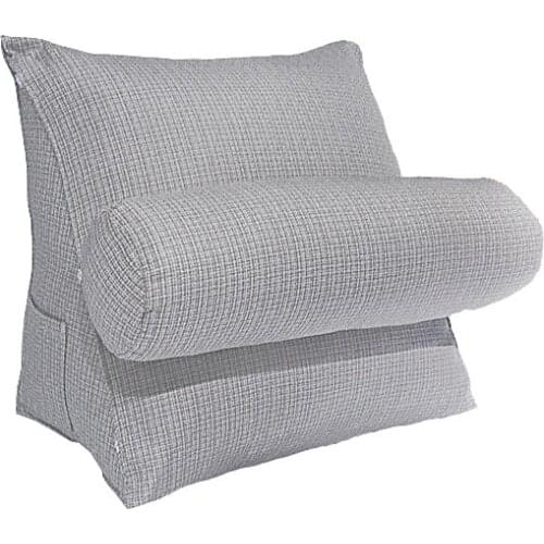 Neck Pillow Sofa Bedhead Cushion Leisure Big Backrest Solid Color Office Waist Back Bed Seat Pillows