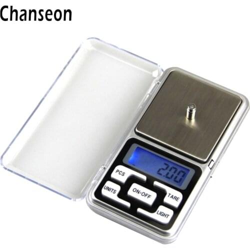 Chanseon 500g x 0.01g Mini Precision Digital Scale for Gold Sterling Silver Jewelry Scale 0.01 Display Pocket Electronic Scales