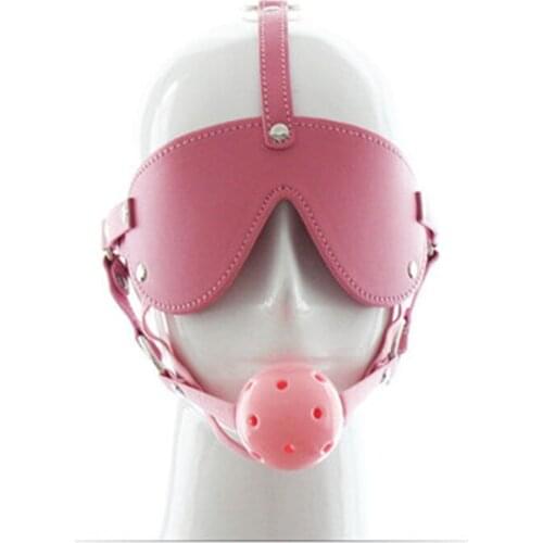 Pink Women Bondage Blindfold Sexy Bondage Blowball BDSM Harajuku Garter Belt Womens Glove Sex Suit Sex Furniture Sex Swing