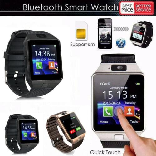 LATEST DZ09 Bluetooth Smart Watch Camera SIM Slot For HTC Samsung Android Phone
