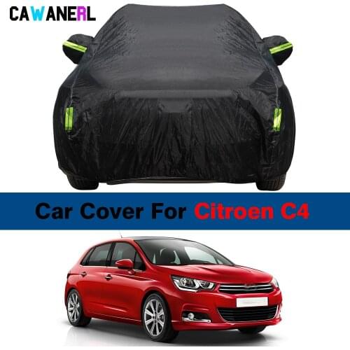 Waterproof Car Cover For Citroen C4 Sedan Coupe Hatchback Outdoor Anti-UV Sun Snow Rain Ice Dust Protection Cover