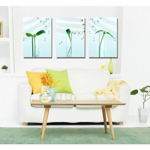 3 pcs Modern Oil Painting on Canvas Modular Pictures for Living Room Decor Flower Seeds Wall Picture Canvas Painting for Bedroom