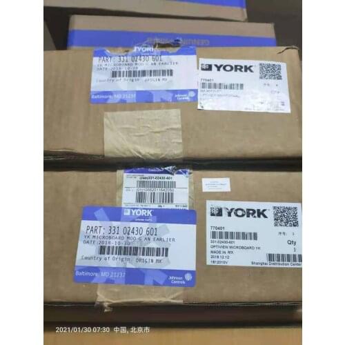 331 02430 601 Original York máquina para tornillos aire acondicionado control Y005016 031 03630 001