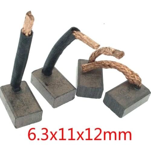 4pcs 6.3x11x12mm car Starter Motor Carbon Brush for xiali Suzuki Grand Vitara